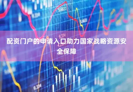 配资门户的申请入口助力国家战略资源安全保障